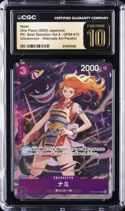 2025 ONE PIECE PC: BEST SELECTION VOL. 4 JAPANESE #OP09-070 NAMI CGC 10 PRISTINE - Image 1