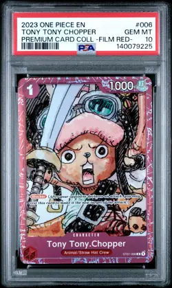 2023 ONE PIECE PREMIUM COLLECTION ONE PIECE FILM RED TONY TONY CHOPPER PSA 10 - Image 1