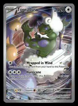 Tornadus SVP 210 Illustration Rare Black Star Promo Pokemon Card - Image 1