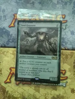MTG - Steel Overseer Foil - Magic 2020 (M20) Prerelease Cards Promo sealed - Image 1