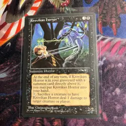 Krovikan Horror Alliances NM mtg Magic the gathering rare 1996 - Image 1