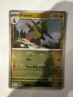 ⚫Pokemon TCG - Fraxure - 069/086 - Master Ball Pattern - SV: Black Bolt - NM⚫ - Image 1