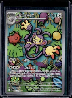 2025 Pokemon Phantasmal Flames Ambipom Illustration Rare #107/094 - Image 1