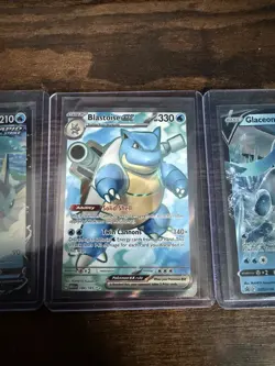 Pokemon TCG Holo Card Lot – Vaporeon V, Blastoise GX, Glaceon V – 3 Cards - Image 3