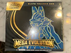 Pokemon TCG Mega Evolution Base Set Lucario Elite Trainer Box |BRAND NEW SEALED - Image 1