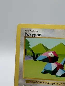 SHADOWLESS Porygon 39/102 Pokemon TCG Card Vintage 1999 WOTC Base Set LP - Image 3