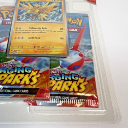 Pokemon TCG Scarlet & Violet Surging Sparks 3 Pack Blister Zapdos Factory Sealed - Image 5