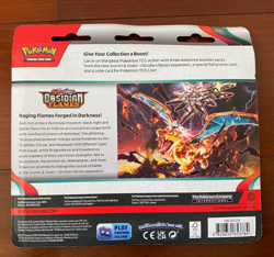 Obsidian Flames Eevee Promo Pokemon Scarlet & Violet TCG Booster 3-Pack 820650853784 - Image 2