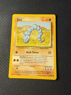 Onix 56/102 - Pokemon Base Set Unlimited LP 2 - Image 1