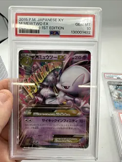 2015 POKEMON JAPANESE XY RED FLASH 1ST EDITION #028 M MEWTWO EX PSA 10 - Image 2