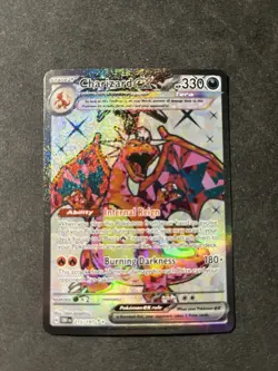 card Charizard ex 215/197 Ultra Rare Holo Near Mint Condition Obsidian Flames - Image 1