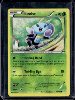 2015 Pokemon XY Primal Clash Illumise Reverse Holo #18/160 - Image 1