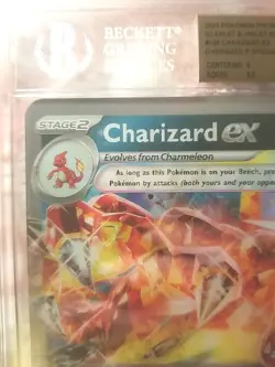 POKEMON CHARIZARD EX JUMBO BLACK STAR PROMO 196 BGS 9.5 GEM MINT PSA 10 OVERSIZE - Image 3
