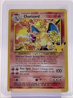 CHARIZARD 2021 POKEMON CELEBRATIONS CLASSIC COLLECTION RARE 4/102 Q4339 - Image 1