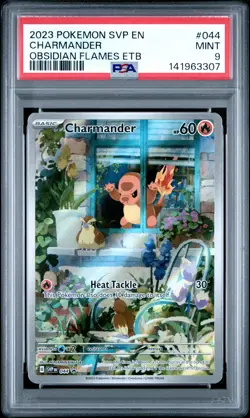 2023 POKEMON SVP EN-SV BLACK STAR PROMO #044 CHARMANDER PSA 9 - Image 1