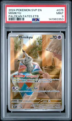 2024 POKEMON SVP EN-SV BLACK STAR PROMO #075 MIMIKYU PSA 9 - Image 1