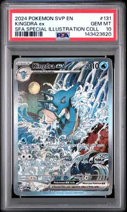 2024 POKEMON SHROUDED FABLE SPECIAL ILLUSTRATION COLLECTION KINGDRA EX PSA 10 - Image 1
