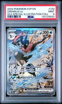 2024 POKEMON SHROUDED FABLE SPECIAL ILLUSTRATION COLLECTION GRENINJA EX PSA 9 - Image 1