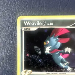 NM Pokemon Platinum Weavile G Holo Rare Card 17/127 - Image 3