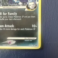 NM Pokemon Platinum Weavile G Holo Rare Card 17/127 - Image 5
