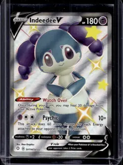 2021 Pokemon SWSH Shining Fates Indeedee V Shiny Vault #SV114/SV122 - Image 1