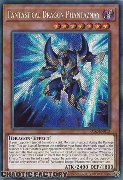 YUGIOH RA02-EN013 Fantastical Dragon Phantazmay (alternate art) Secret Rare 1st - Image 1