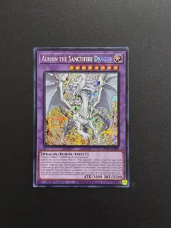 2024 YUGIOH MP24 SECRET RARE ALBION THE SANCTIFIRE DRAGON NM - Image 1