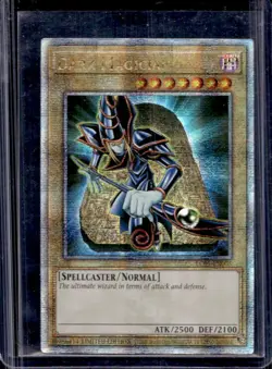 2023 Yugioh Legendary Coll 25th Dark Magician Limited QC Secret #LC01-EN005 - Image 1