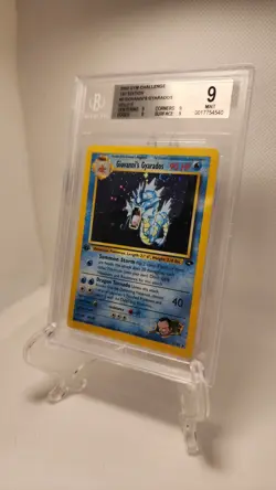 Pokemon 5/132 Giovanni's Gyarados Holo Card Becket 9 Gym Challenges Swirl - Image 2