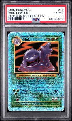 PSA 6 Muk Reverse Foil 16/110 Legendary Collection 2002 Pokemon Card - Image 1