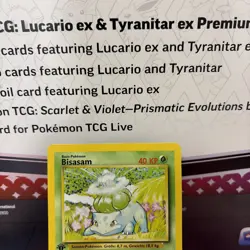 BISASAM(Bulbasaur) 1999 GERMAN POKEMON 1ST ED BASE SET CARD 44/102 - Image 2