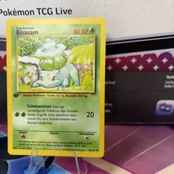 BISASAM(Bulbasaur) 1999 GERMAN POKEMON 1ST ED BASE SET CARD 44/102 - Image 5