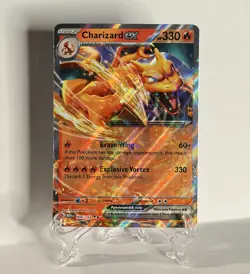 Pokemon Charizard ex 006/165 MEW EN Holo Fire Standard Card English 2023 - Image 1