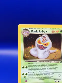 Dark Arbok 2/82 Team Rocket Set Holo Rare Pokemon Card Nintendo WOTC NM SWIRL - Image 4
