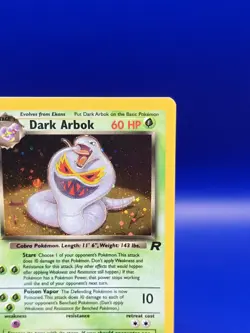 Dark Arbok 2/82 Team Rocket Set Holo Rare Pokemon Card Nintendo WOTC NM SWIRL - Image 5