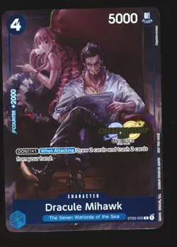 2023 One Piece Card Game Dracule Mihawk ST03-005 CS 2023 Tournament Championship - Image 1
