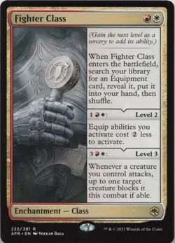 Fighter Class R Adventures in the Forgotten Realms 222 - LP MTG - Image 1