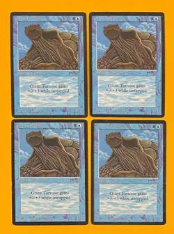 MTG GIANT TORTOISE (Dark) (x 4) Arabian Nights (OldManMTG 004-697) - Image 1