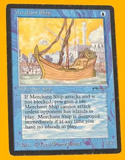 MTG MERCHANT SHIP Arabian Nights (OldManMTG 005-042) - Image 1