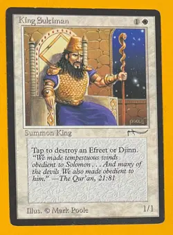 MTG KING SULEIMAN Arabian Nights (OldManMTG 007-185) - Image 1