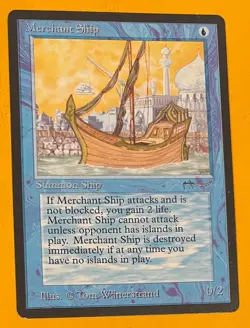 MTG MERCHANT SHIP Arabian Nights (OldManMTG 007-187) - Image 1