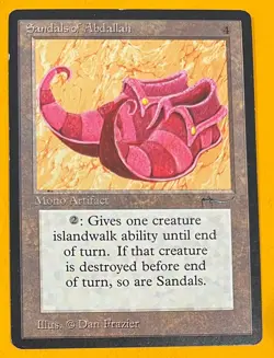 MTG SANDALS OF ABDALLAH Arabian Nights (OldManMTG 007-195) - Image 1
