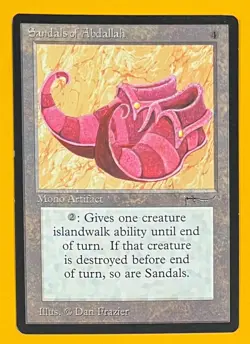 MTG SANDALS OF ABDALLAH Arabian Nights (OldManMTG 012-653) - Image 1