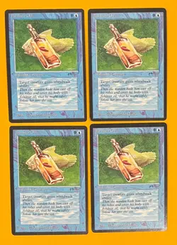 MTG FISHLIVER OIL (x 4) Arabian Nights (OldManMTG 007-609) - Image 1