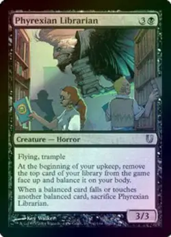 MtG Phyrexian Librarian 62/141 Unhinged Uncommon Foil - Image 1