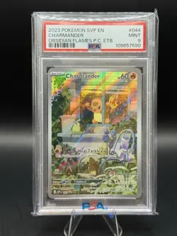 Pokemon Center Charmander Promo Card Black Star PSA 9 - Image 1