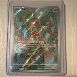 Pokemon Shuckle Me01 Mega Evolution 136/132 Full Art Holo Illustration. - Image 1