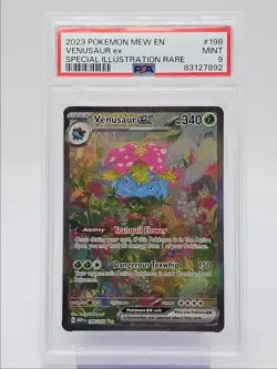 VENUSAUR EX 2023 POKEMON S&V 151 SPECIAL ILLUSTRATION RARE 198/165 PSA 9 Q0004 - Image 1
