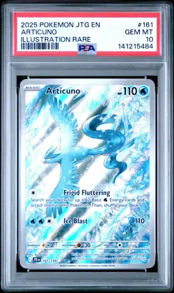 2025 POKEMON JTG EN-JOURNEY TOGETHER ILLUSTRATION RARE #161 ARTICUNO PSA 10 - Image 1