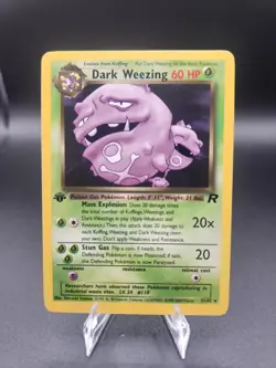 Dark Weezing - 31/82 - Pokemon Team Rocket 1st Edition Rare Card WOTC - NM - Image 1